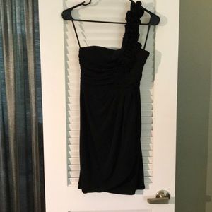 Little black dress-one shoulder.